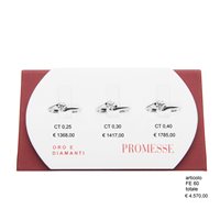 Anello Promesse Donna in Oro bianco FE60025